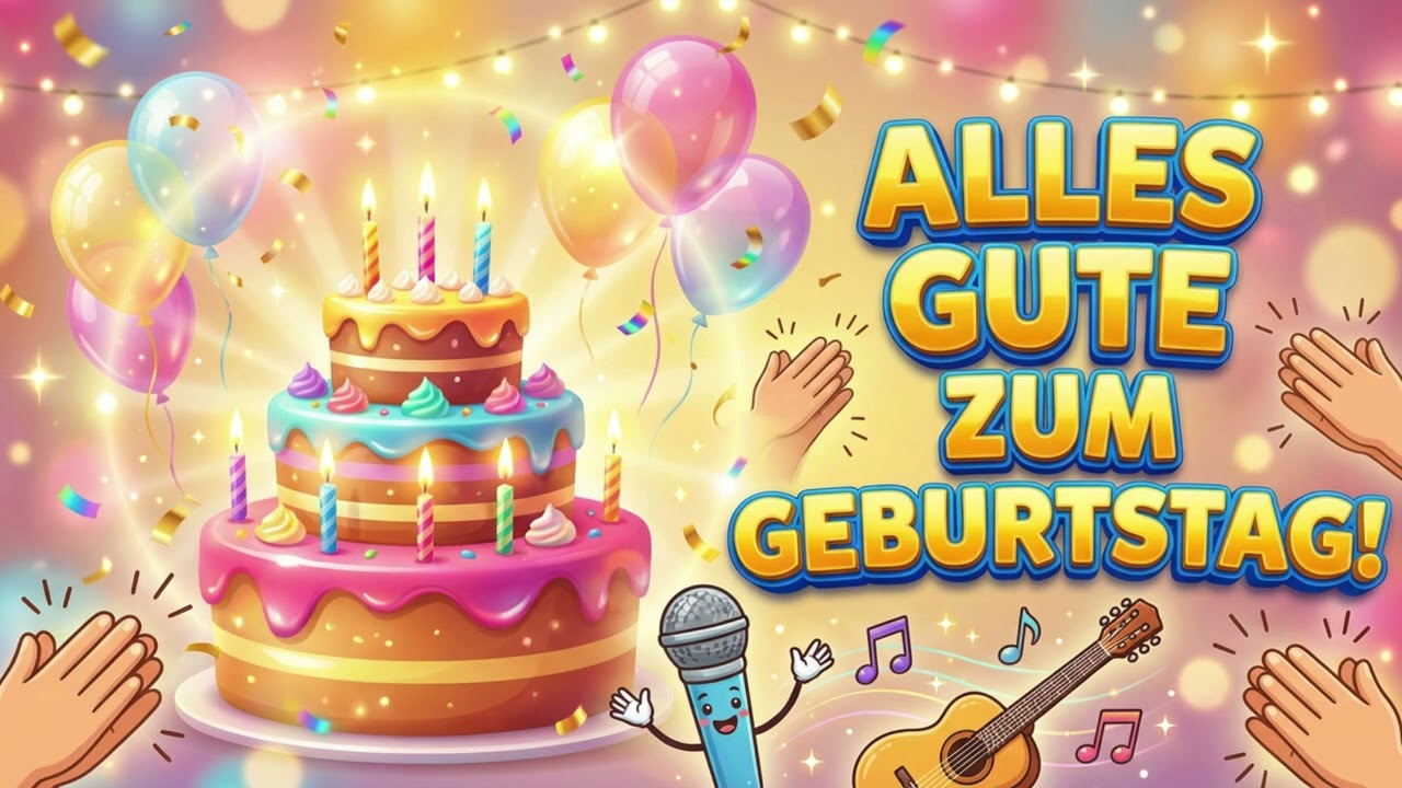 Alles Gute zum Geburtstag – Fröhlicher Popsong | Happy Birthday Lied 2026 🎉🎂