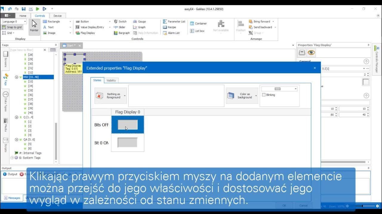 Galileo – Tworzenie wizualizacji do współpracy z easyE4 za pomocą Modbus TCP