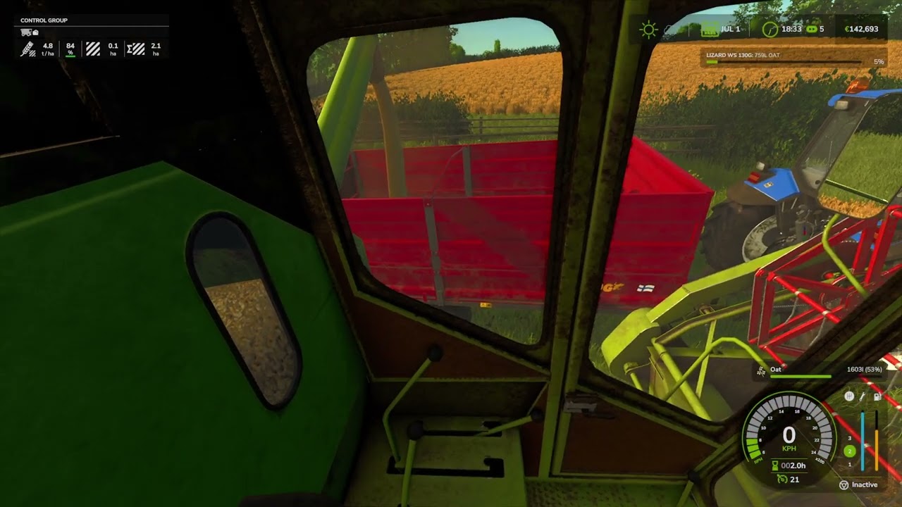 POV driving claas dominator (Drumard farm)