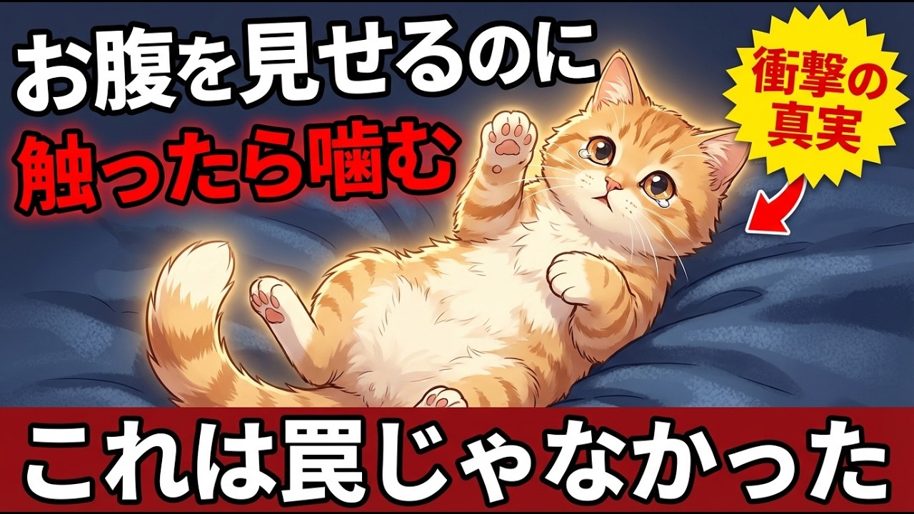 【衝撃の真実】猫のお腹を触って攻撃された。でもあれは「愛の告白」だったと知った