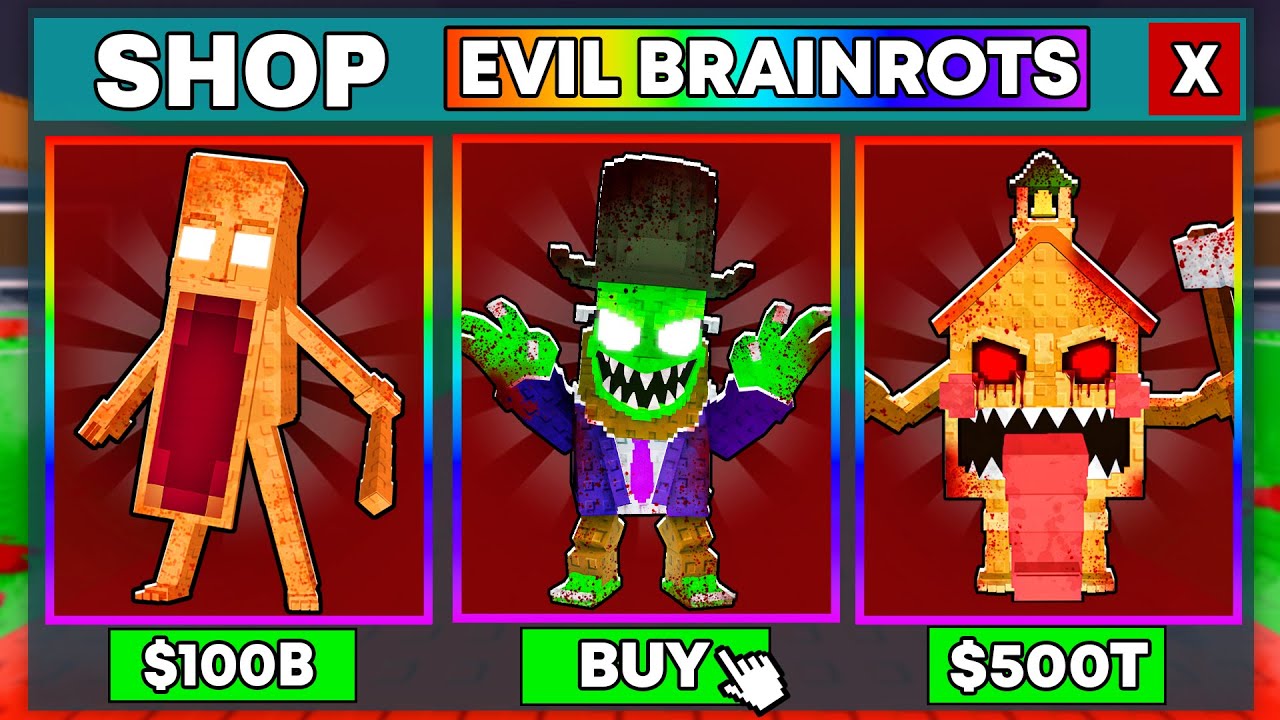 Steal A Brainrot But The Shop Is Evil...