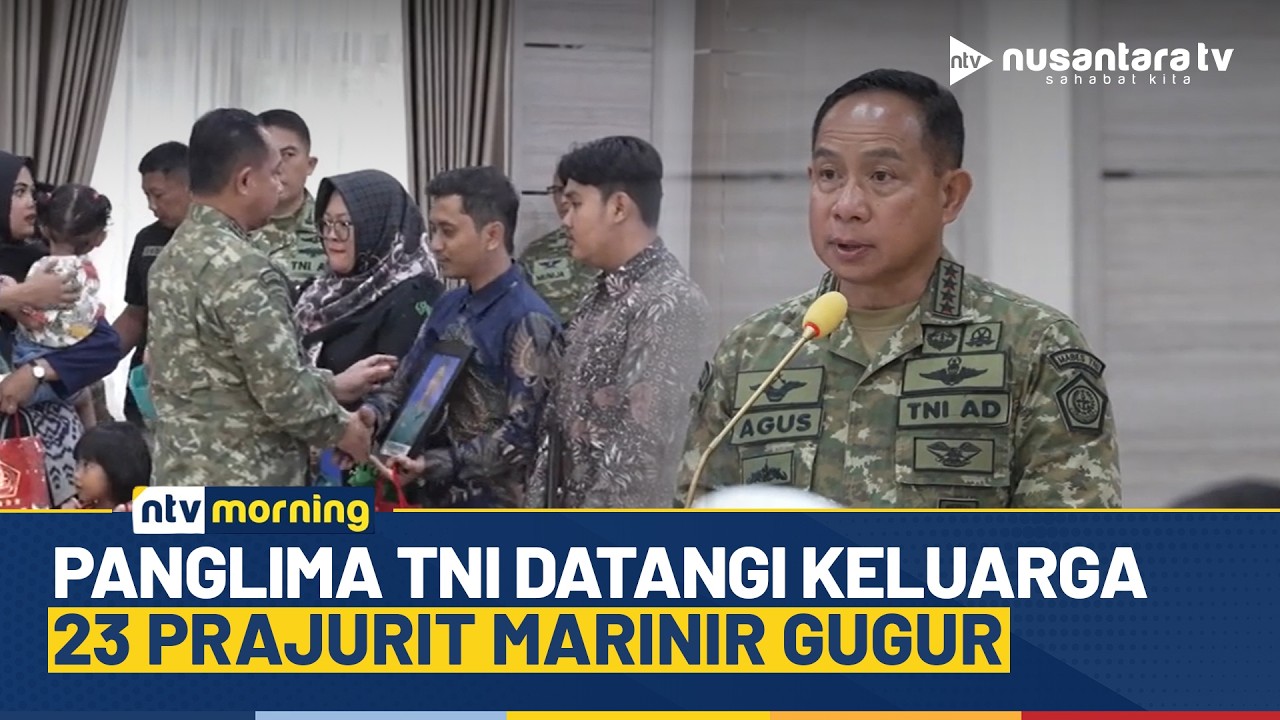 Wujud Empati, Panglima TNI Jenguk Keluarga Prajurit Marinir Gugur Saat latihan di Cisarua | NTV