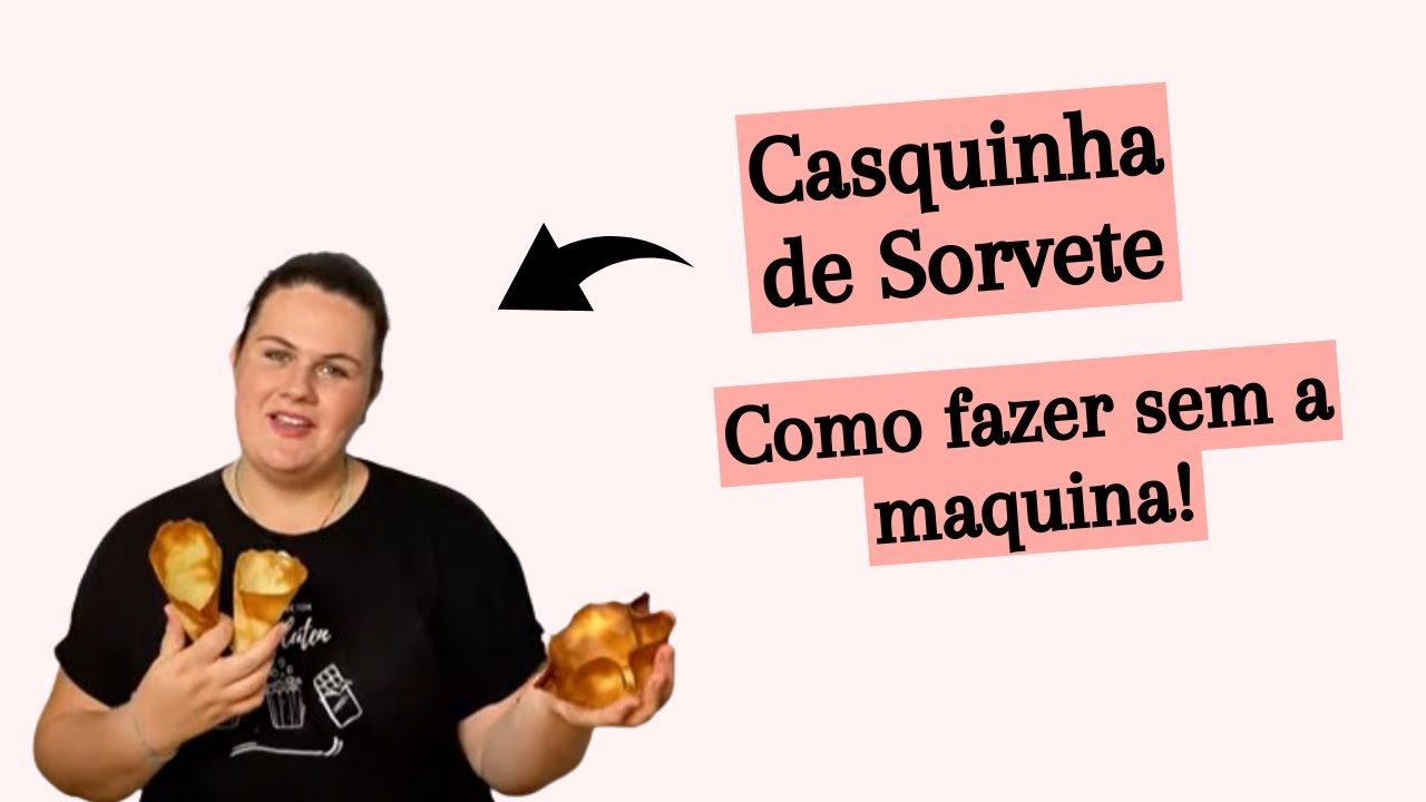 Casquinha de sorvete - Como fazer sem a máquina? #tutorial