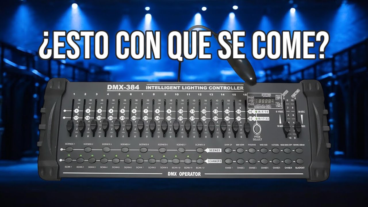 ¿Que es y como se usa un controlador de luces DMX? PL Prolight DMX-384B D384