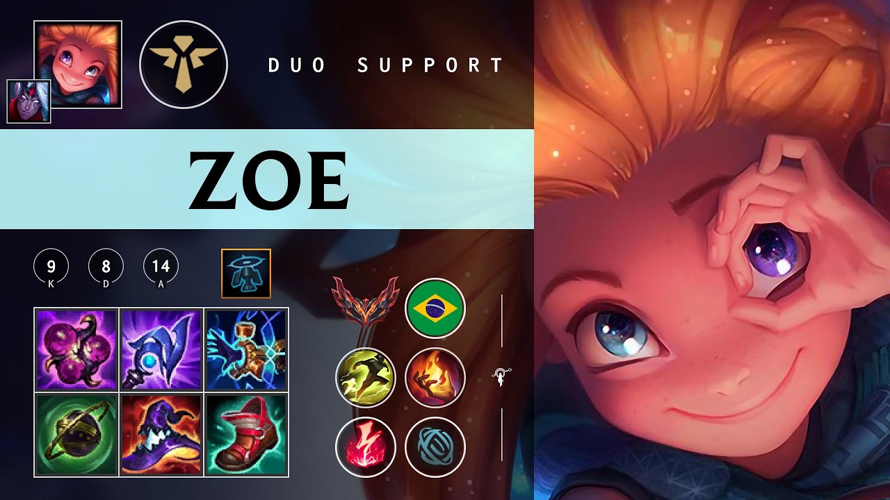 Zoe Support vs Sona - BR Grandmaster Patch 26.04