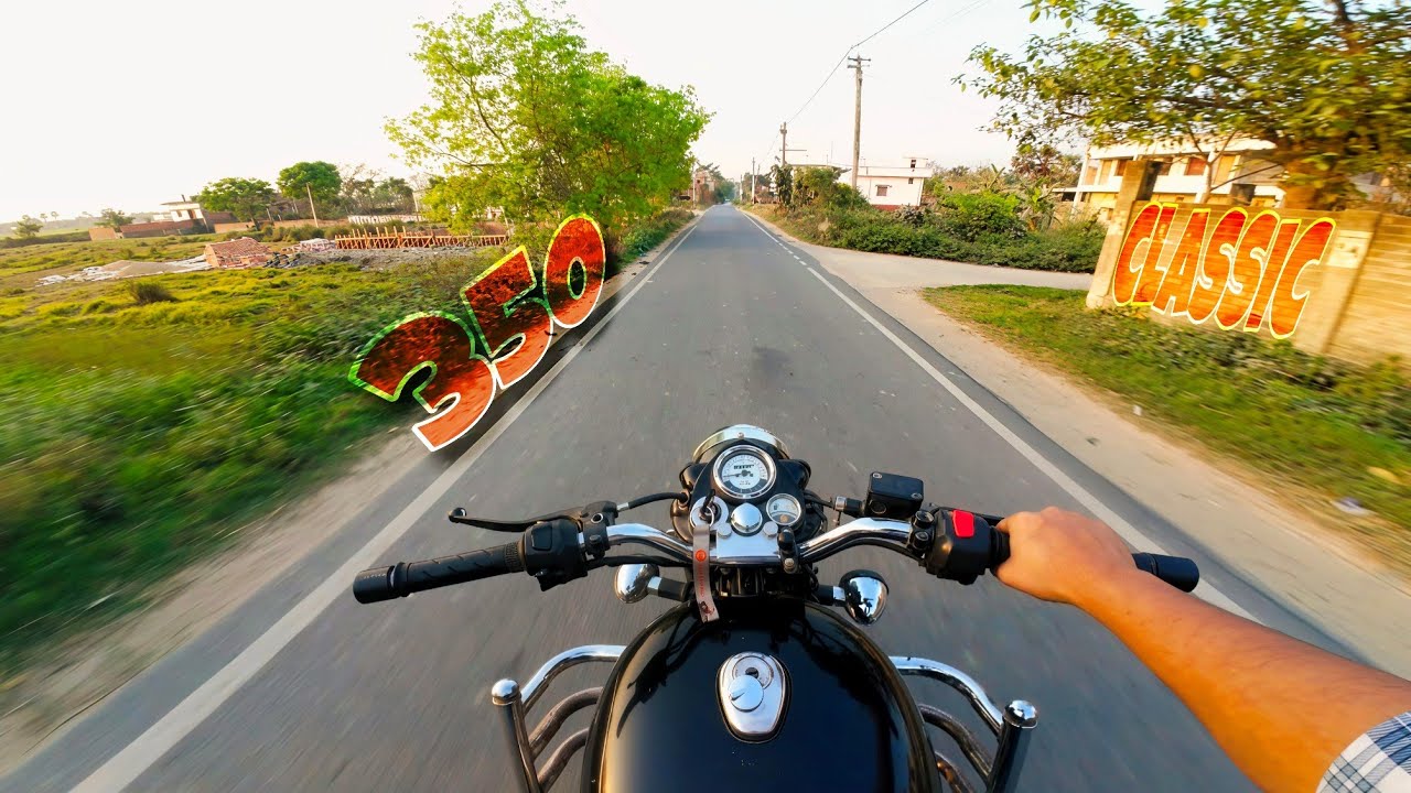BULLET 350 | PURE EXHAUST SOUND I ASMR IROYAL ENFIELD | BATTALION BLACK 350 | POV