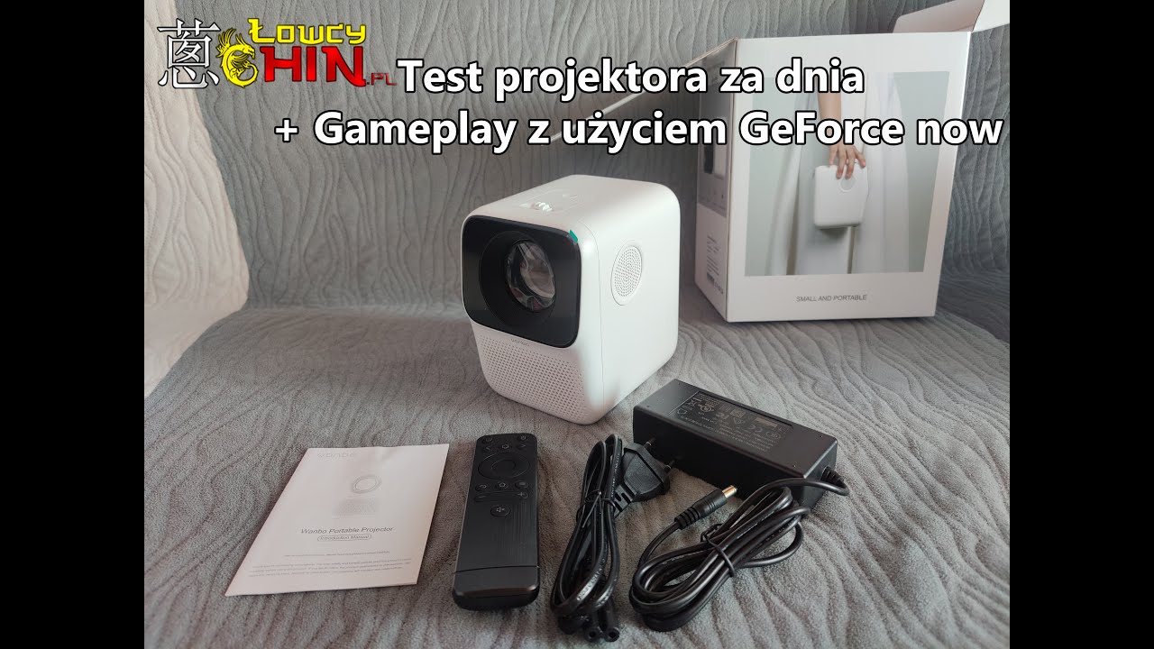 Projektor XIAOMI Wanbo T2MAX 1080P - Test obrazu + Wiedźmin 3 z Nvidia Shield Ge Force Now + Netflix