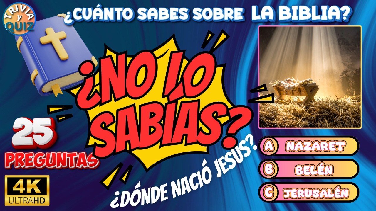 🎉¡Reto bíblico activado! 📖🔥 ¿Cuántas preguntas podrás acertar ? 😅 25 preguntas de la Biblia. 🥇
