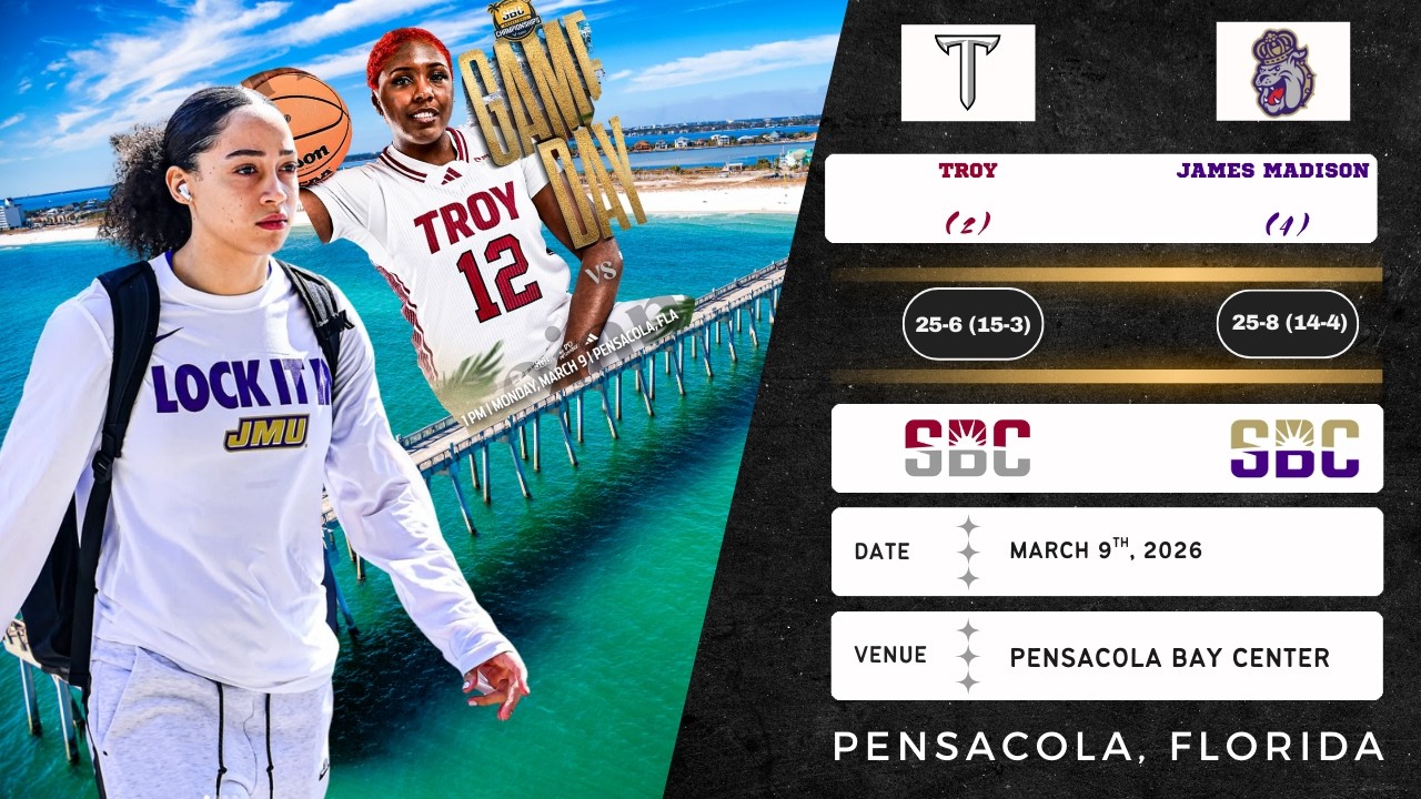 (2) Troy vs (4) James Madison | Sun Belt Tournament: Championship | 3.9.26