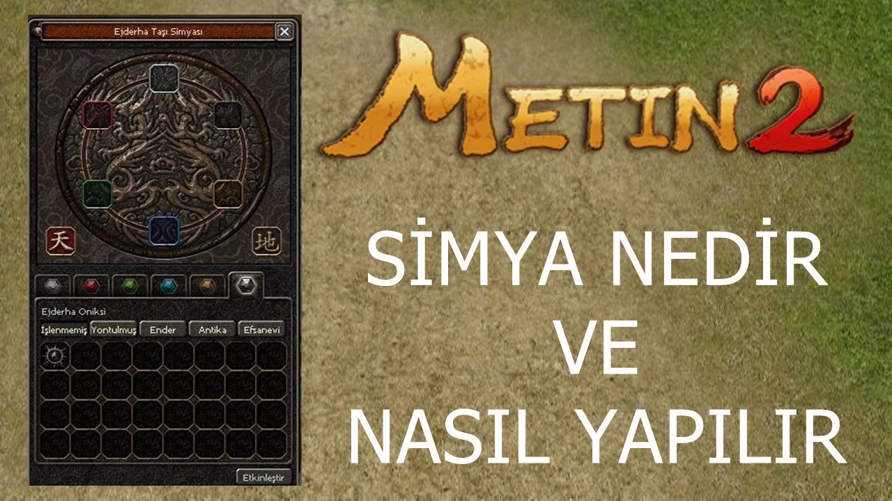 Metin2 simya nedir ve nasıl yapılır? (Sesli anlatım)