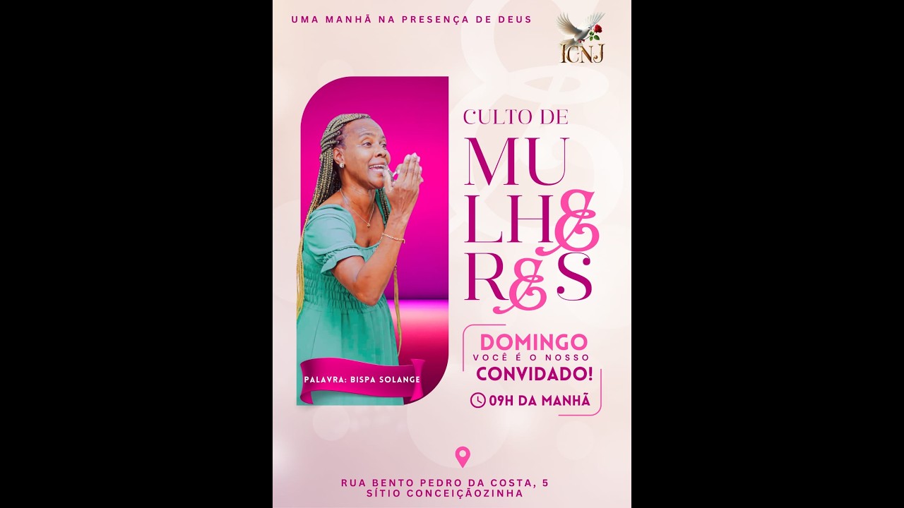Culto Especial - Dia das Mulheres   08/03/2026