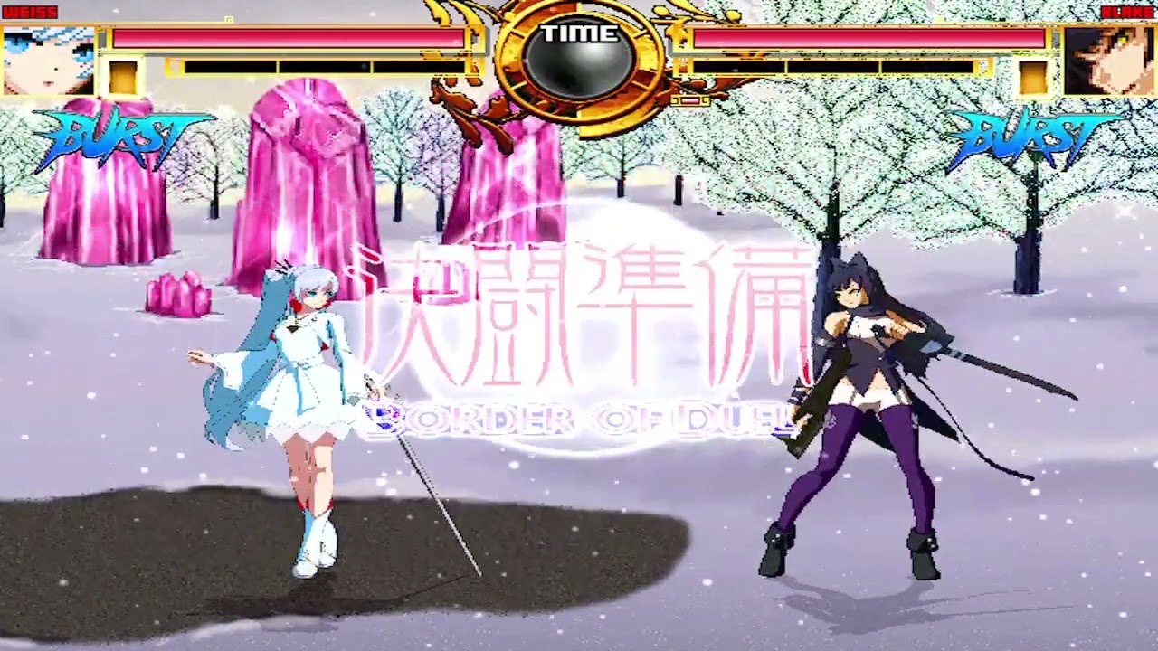 NICK54222 MUGEN: Weiss Schnee VS Blake Belladonna