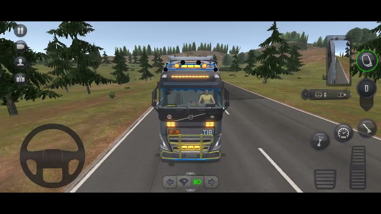 Truck simülatör ultimate Volvo fh serisi ile yolculuk 🚛🚦🇹🇷💸💰 köy yolu 😂