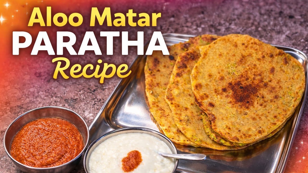 Aloo Matar Ka Paratha | Easy Homemade Recipe
