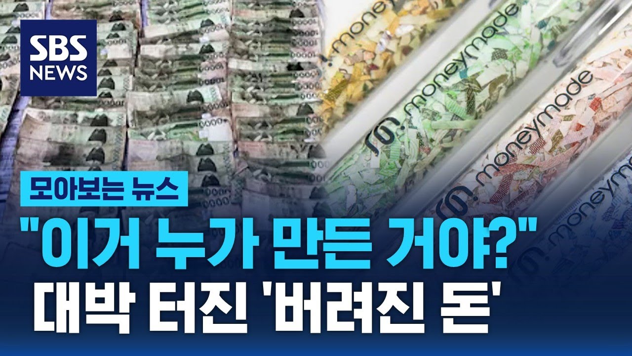 1년간 버려진 돈 '2조 8천억'…대박 터진 '돈 굿즈' / SBS / 모아보는 뉴스