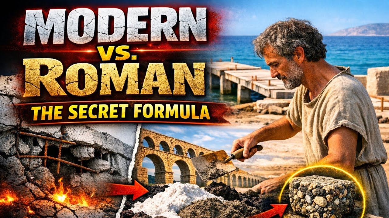 Why Roman Concrete is Better Than Ours (Mystery Solved) ⏳🏛️🔍