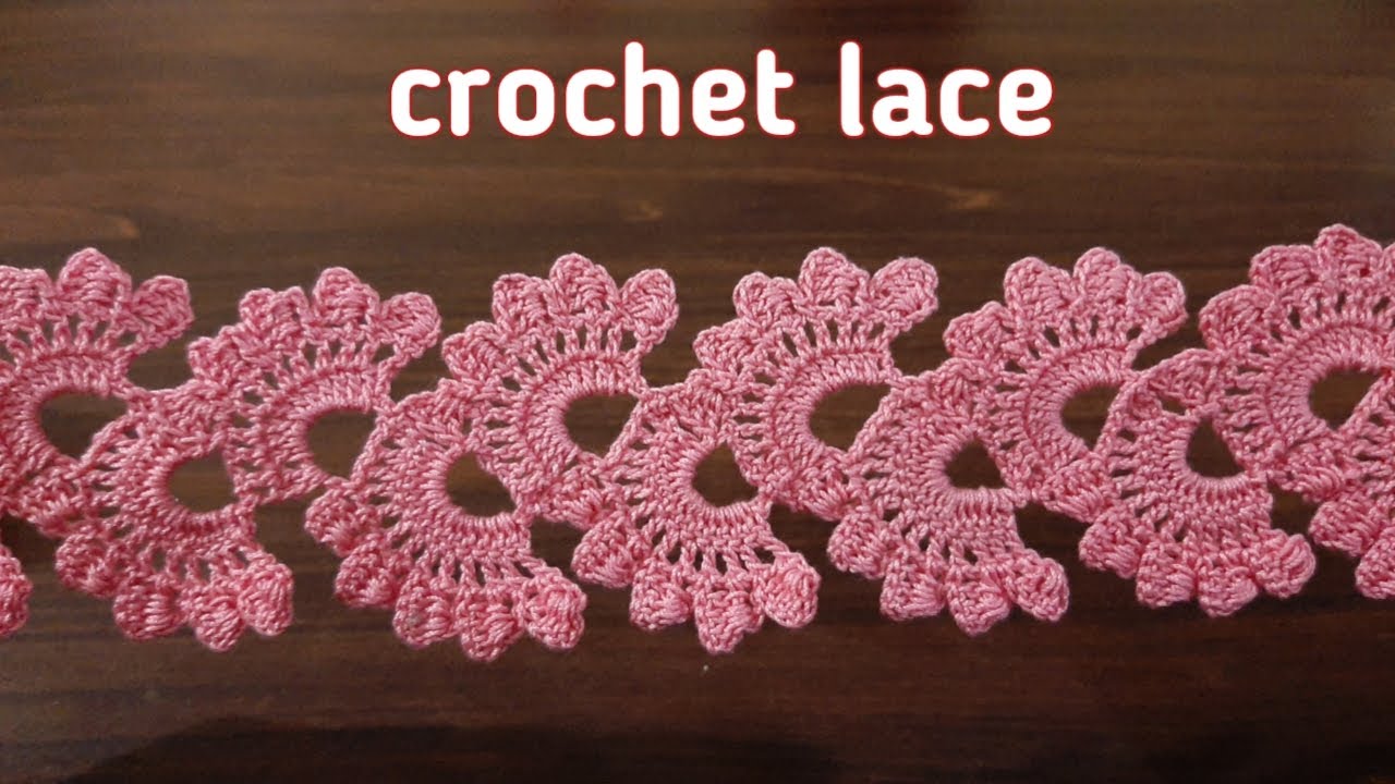 #55 Crochet flower lace/edging/border.||हिन्दी ||English subtitles ||