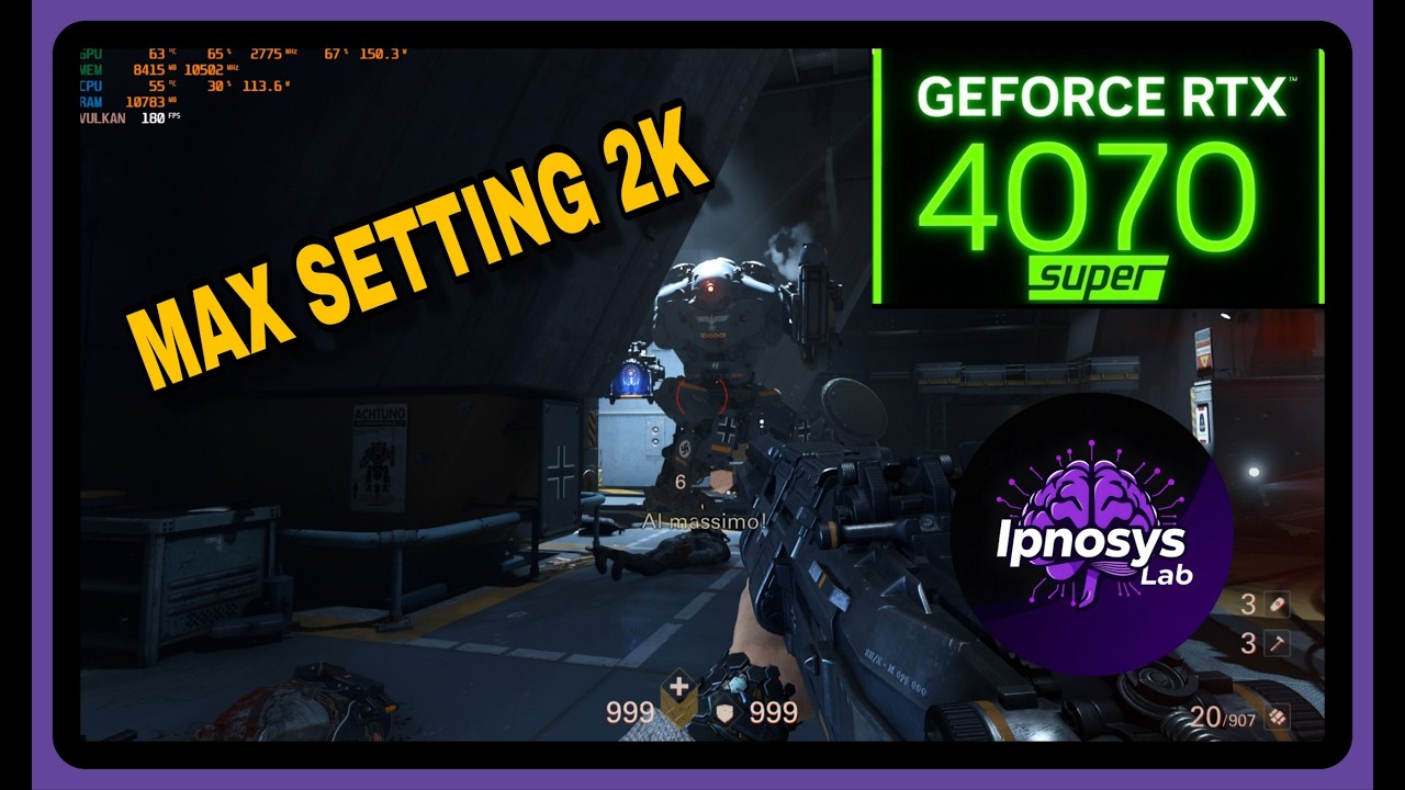 RTX 4070 SUPER | Wolfenstein  The New Colossus | MAX SETTING 2K