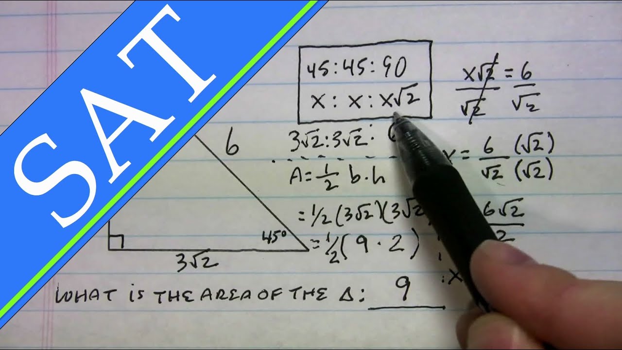 SAT - Triangles - 45-45-90