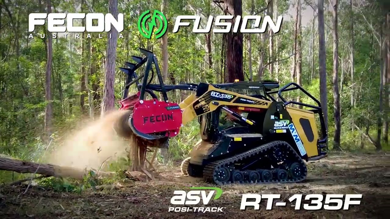 ПЕРВЫЙ в Австралии мульчер Fecon Fusion с гусеницей ASV RT-135F Posi-Track