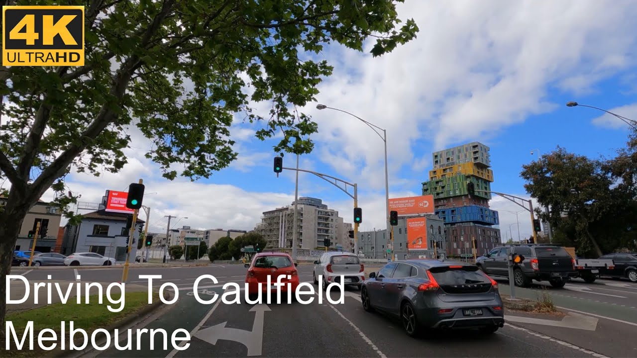 Driving From City To Caulfield | Melbourne Australia | 4K UHD