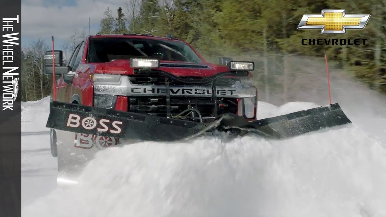 2020 Chevrolet Silverado Winter Plowing