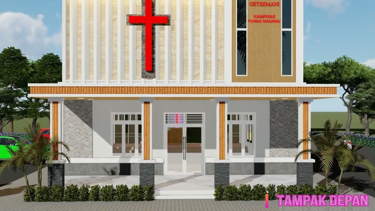 desain gereja minimalis dan cantik