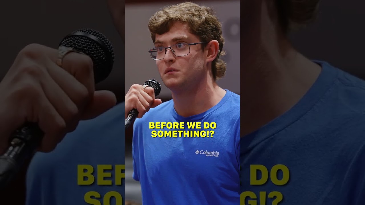 Myron Gaines CONFRONTED by Furious Student on Black Crime
