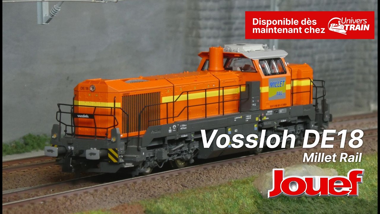 Locomotive Diesel Vossloh DE18, Millet Rail (ex. Colas) – Jouef HJ2472 – HO