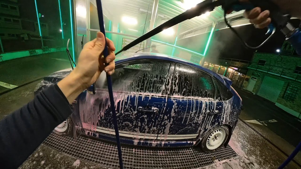 ⛄ ❄️🧼Winter wash at night - Ford Focus ST 2.5 🧼❄️⛄