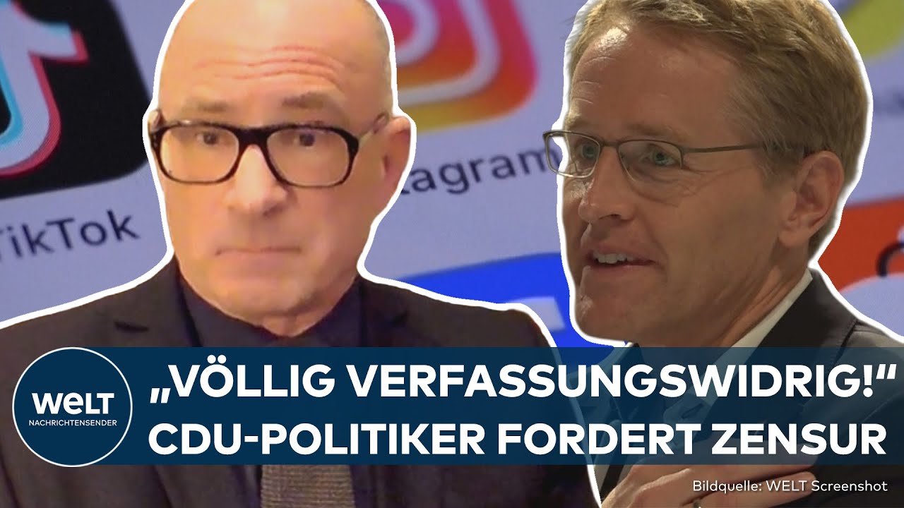 DEUTSCHLAND: Debatte um Meinungsfreiheit - CDU-Ministerpr&auml;sident G&uuml;nther fordert Medienkontrolle!
