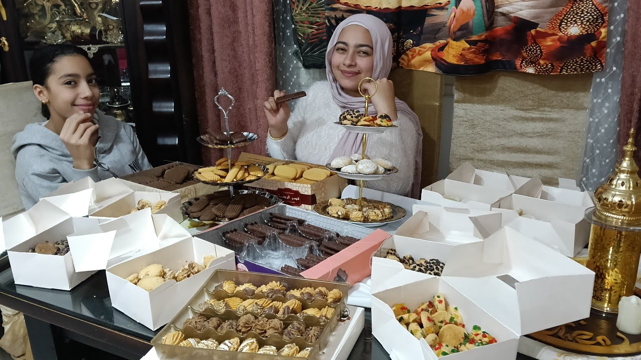 مشتريات كحك العيد 🍪🥮🍩 العيد احلى مع جودى وجيداء 🎉