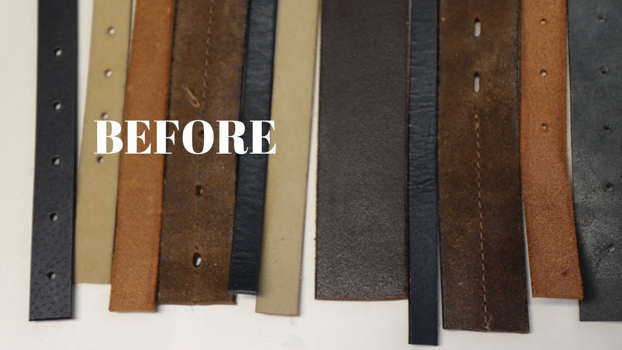 DIY Mail Organizer with Repurposed Old Leather Belts - Father's Day Gift Idea - Thrift Diving