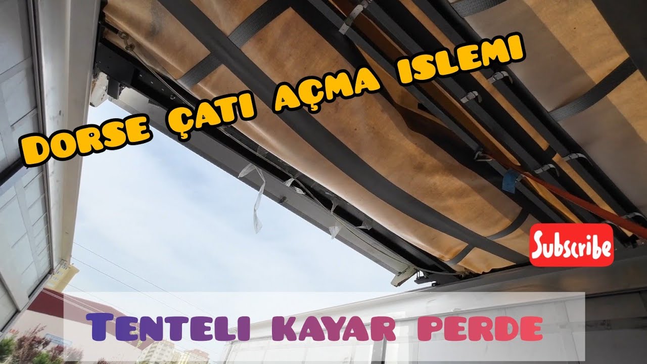 DORSE ÇATISI NASIL AÇILIR ? | TENTELİ DORSE ÇATI AÇMA !!!!