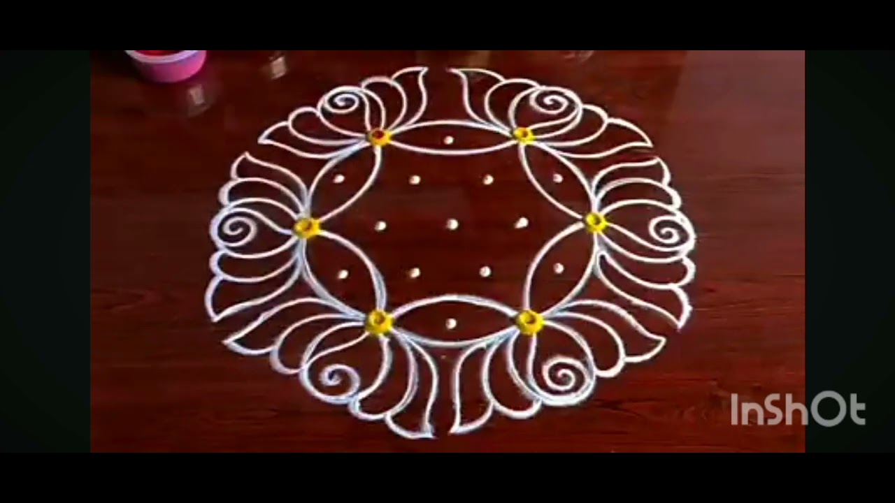 Easy modern rangoli #trending #latest #2025 #trendingshorts 