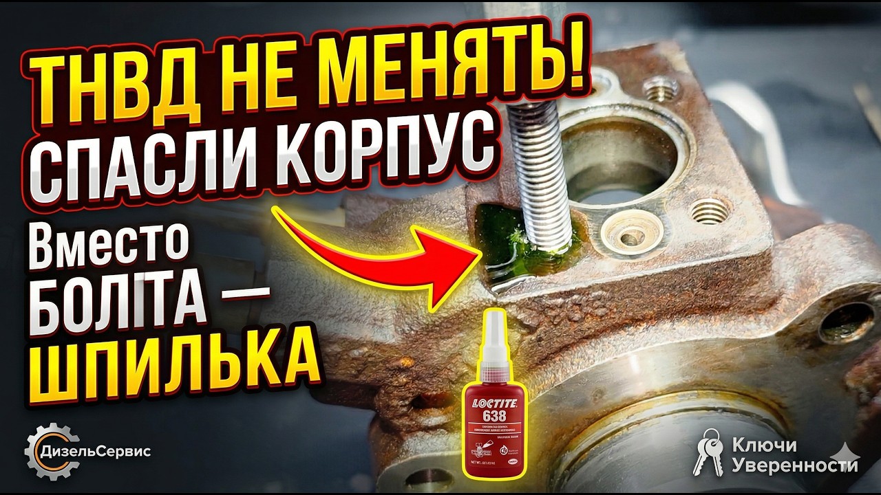 Устраняем Течь с микротрещины ТНВД ТНВД Siemens Continental Ford Transit  2 2L TDCi