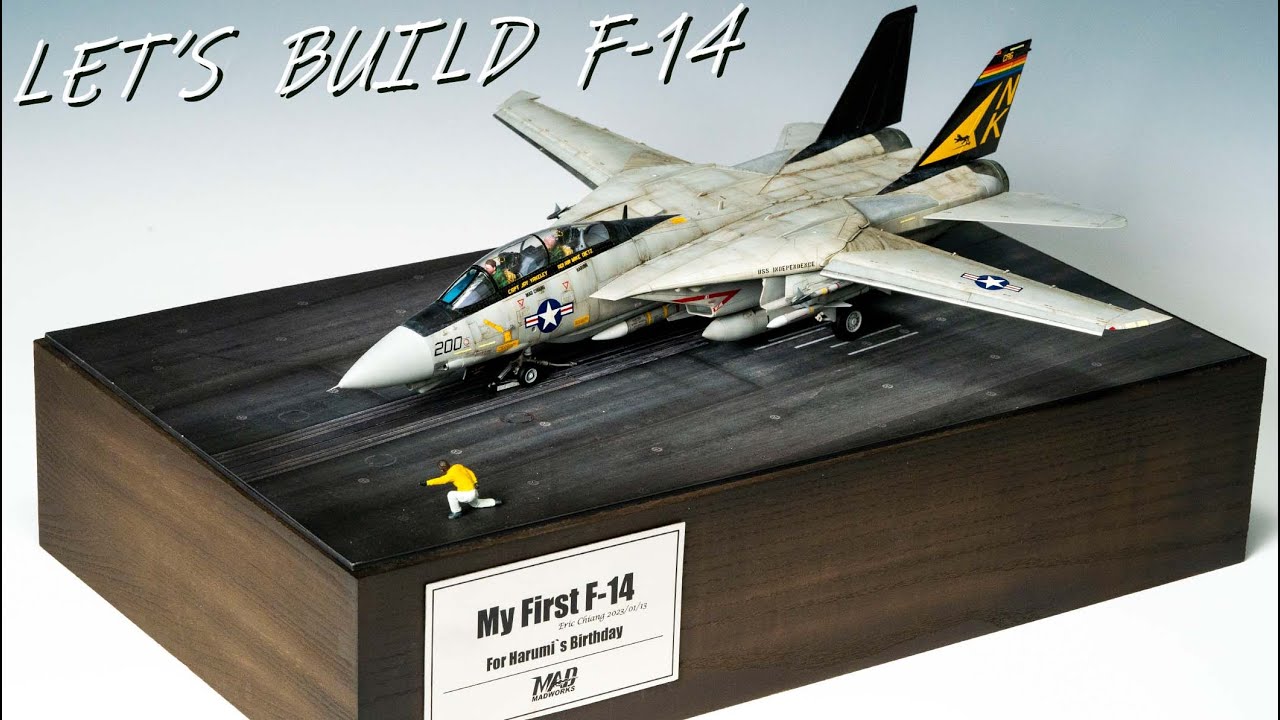 (English subtitles F-14A)Let's Build F-14!從玩鋼彈到進入戰鬥機世界真的很難嗎?!熱愛鋼彈的模型玩家，花了半年製作的F14，究竟遇到了什麼困難?!