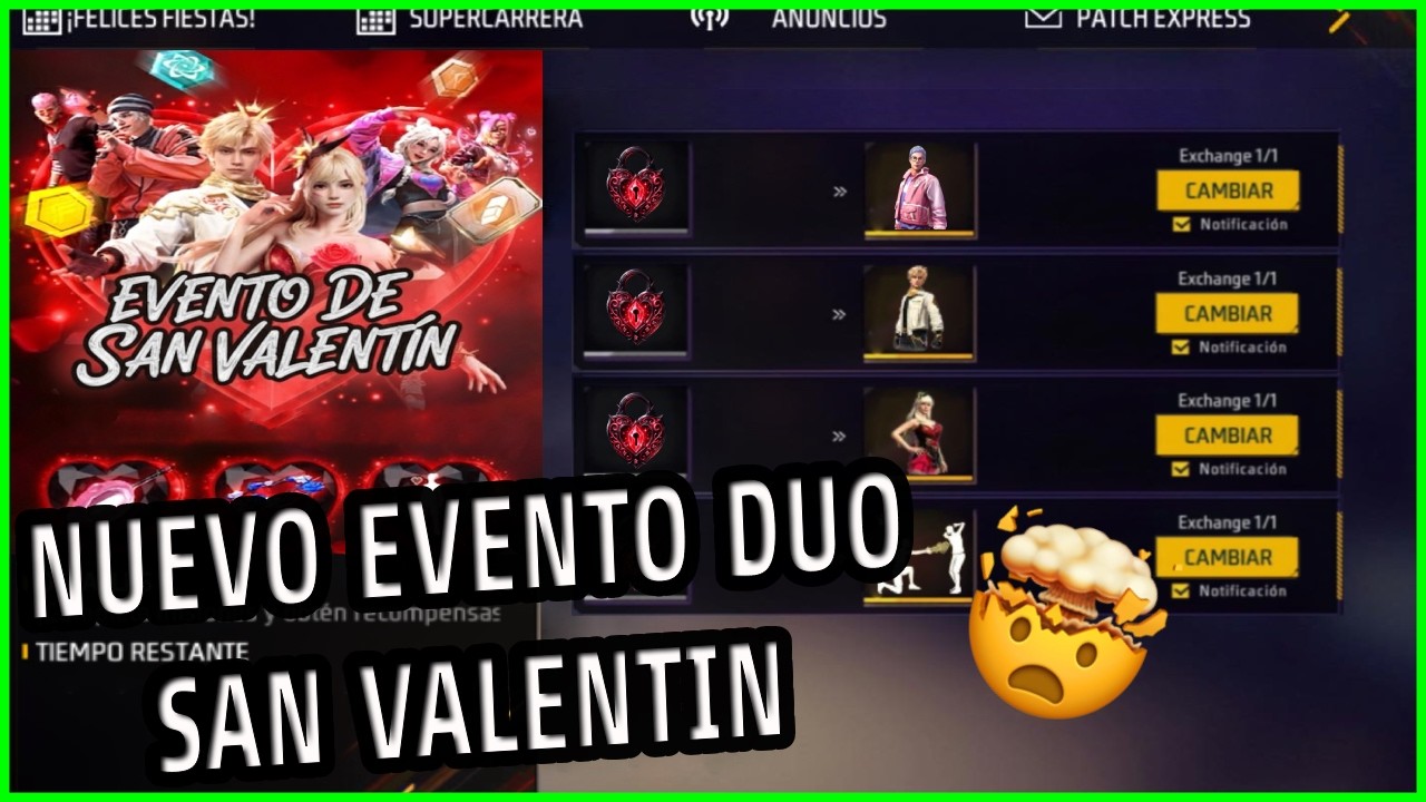 🔥 NUEVA TIENDA MISTERIOSA DE SAN VALENTÍN! 😱 SKINS Y EMOTES DEL DÚO ENAMORADO😱 FF latam