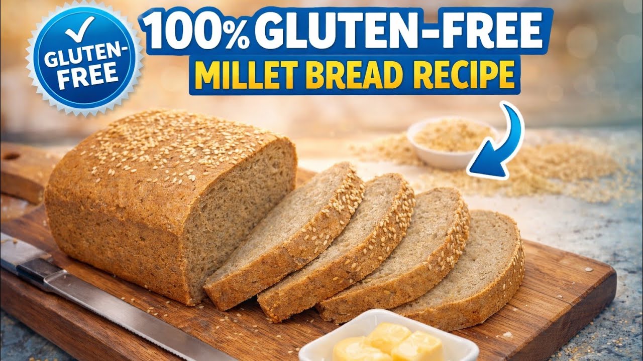 100% Gluten-Free Millet Bread recipe  | Healthy Millet Bread | Bajra bread recipe 