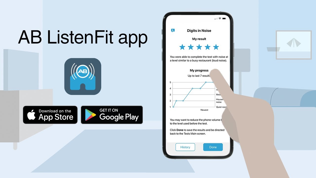 Toma el control de tu viaje auditivo - Aplicación AB ListenFit