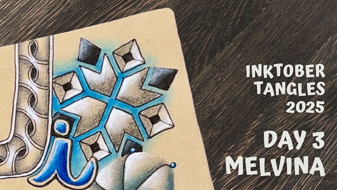 Inktober Tangles 2025 - День 3 - Мелвина