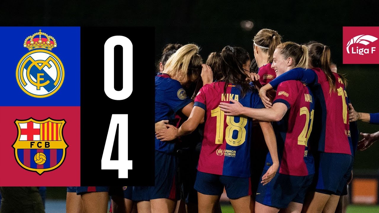 LIGA F | REAL MADRID CF 0 vs 4 FC BARCELONA 🔵🔴 EL CLÁSICO