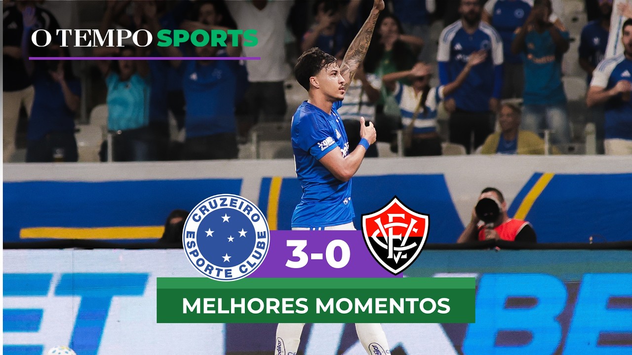 CRUZEIRO 3 X 0 VIT&Oacute;RIA: Veja os MELHORES MOMENTOS da partida