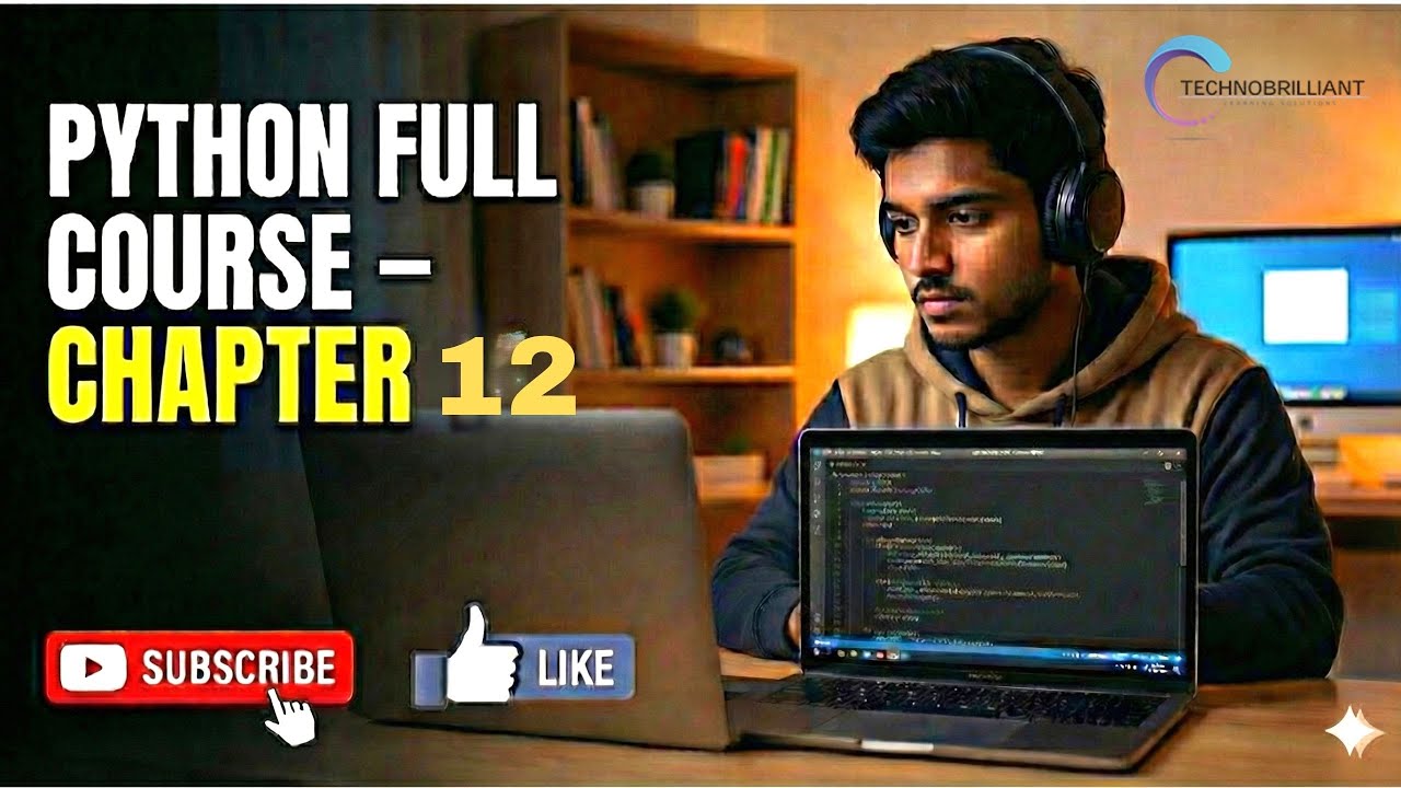 Chapter 12 - Python Full Course | Technobrilliant Learning Solutions Pune #pythoncourse #punejobs