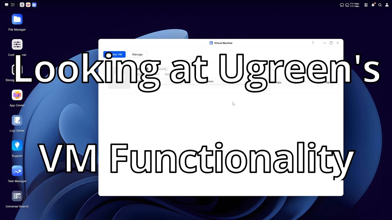 Ugreen NAS | Taking a look at Ugreen's VM and Storage functionality