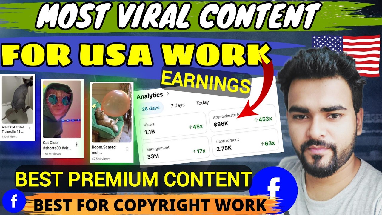 High RPM Method 💵 | 💰 High RPM USA Cat Content Strategy 2026 🐱🔥 | 👉 Facebook Par Paisa Kaise Kamao?