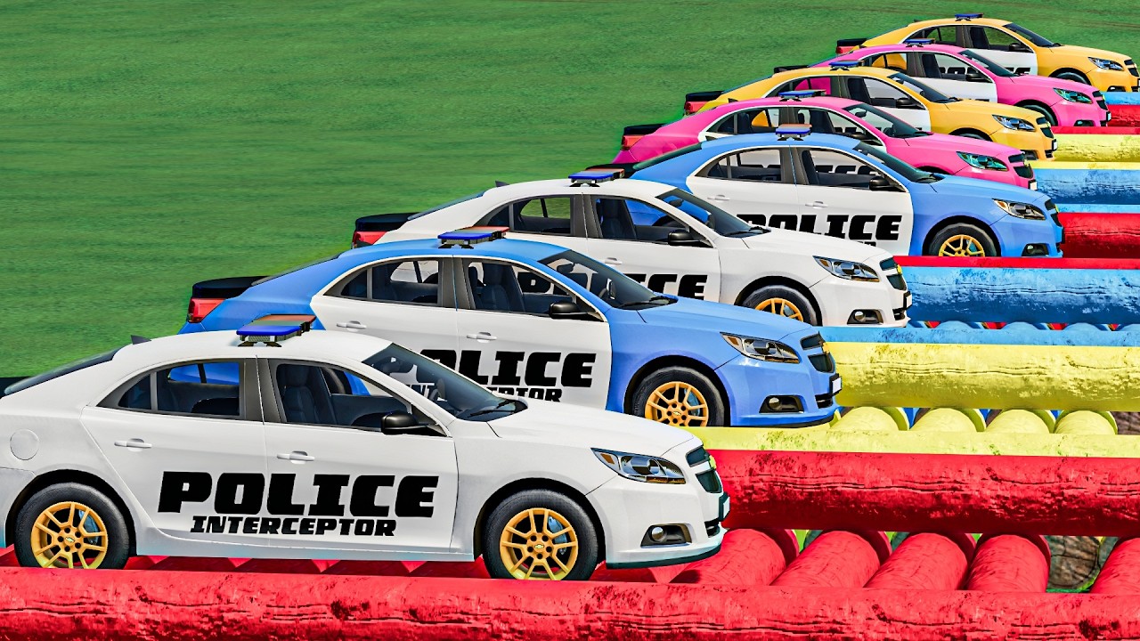 ALL POLICE CARS & CHEVY VEHICLES TRANSPORT WITH BIG TRUCKS ! FS22