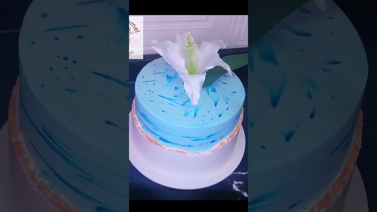 تورتة بنات😘 ديزاين فلاور🌹 وازاي تقدري تطلعي ديزاين عجينة سكر بالكريم شانتي👍👍