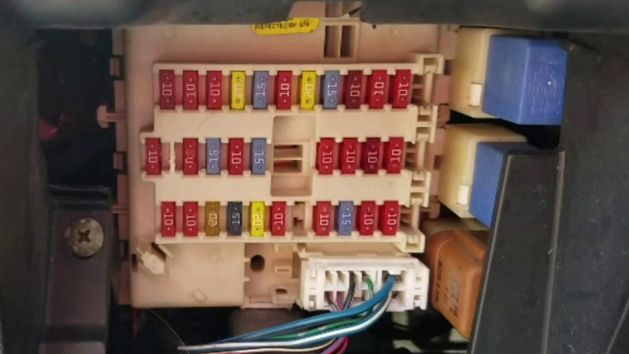 Location of 2 Fuse Box in Nissan Sentra 2000-2006