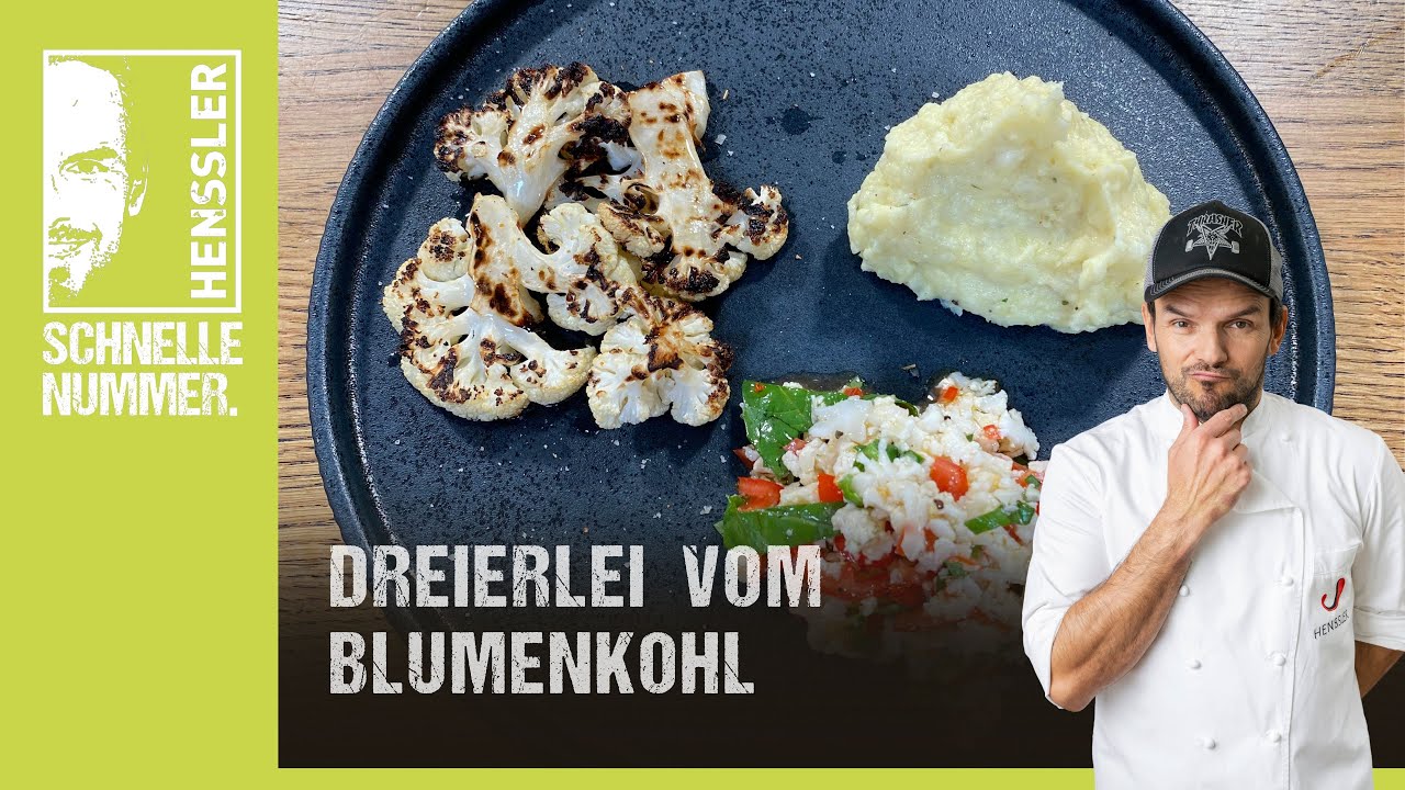 Schnelles Dreierlei vom Blumenkohl &agrave; la 